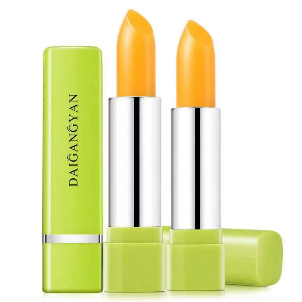 Lápiz labial caroteno que cambia de Color con la temperatura, bálsamo labial hidratante resistente al agua para mujeres embarazadas, puede usar cosméticos