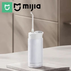 Xiaomi mijia irrigador oral f400, portátil sem fio água dental flosser dentes picareta, 4 modo, 200ml tanque de água, flosser elétrico