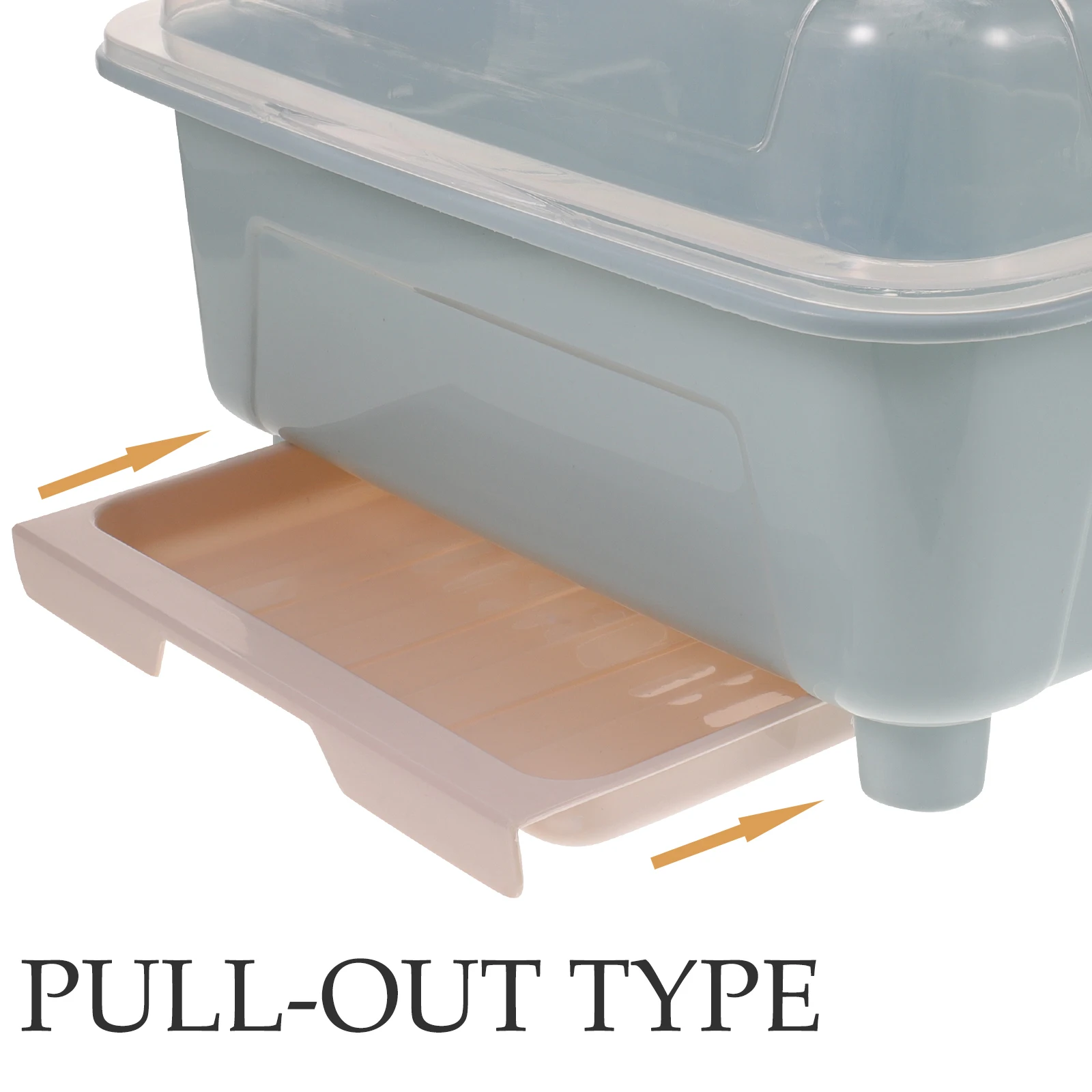 

Dust-Proof Dish Draining With Lid Transparent Cover Kitchen Storage Organizer Tableware Drying Holder Detachable Drip Tray
