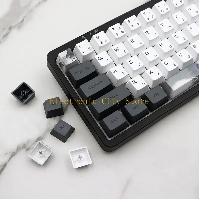 140 Keys Lotus for Key Caps Japanese PBT Dye Subbed OEM Profile Keycaps For MX Switches Mechanical Keyboard Keycap S HU8D