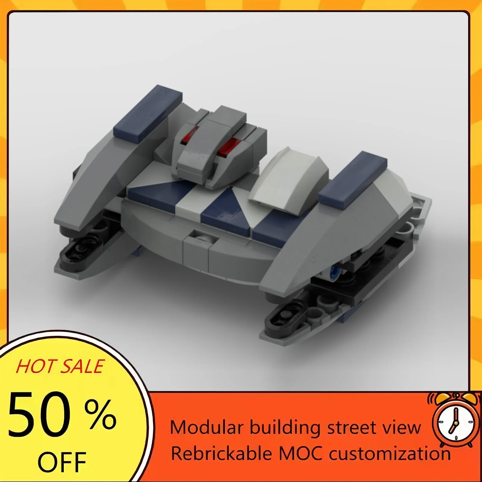 

Набор для сборки космического корабля из 84 деталей, популярная модель по мотивам фильма «Звездные войны», модульные строительные блоки, технологичный подарок, игрушка для детей на праздник