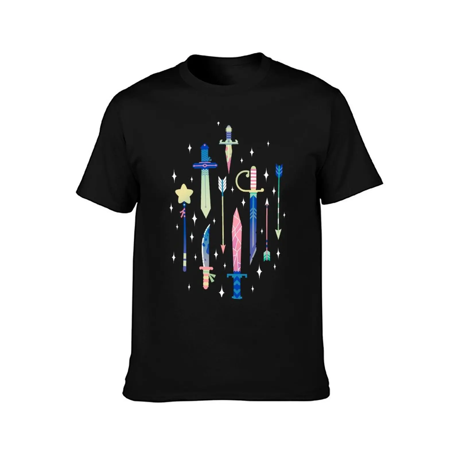 Magical Weapons T-Shirt Big and Tall Casual T-Shirt