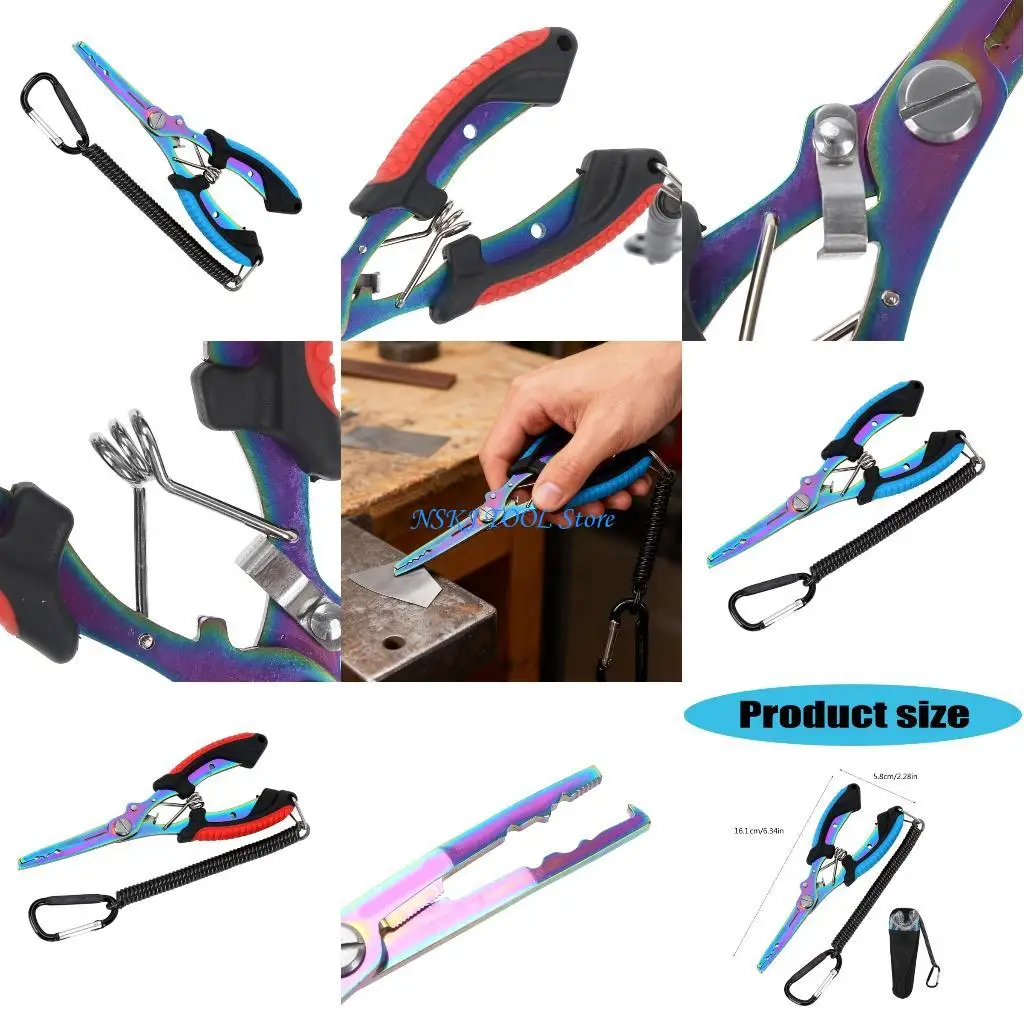 

L8RC Fishing Gripper Fishing Hook Remover Fishing Plier Fish Mouth Clamps Grabber