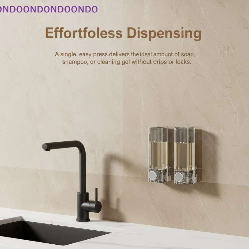 Transparent Wall-Mounted Hand  - Home Bathroom Wall Soap Dispenser ulasan dan harga