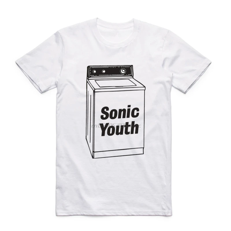 Printing Sonic Youth T-shirt Summer Casual O-Neck Short Sleeve Punk Rock Band Tshirt 5XL4381