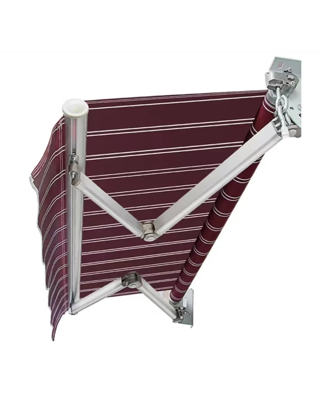 

Retractable Sun Shade White Aluminium Canopy Coated Acrylic Window Awning Patio Carport Outdoor Balcony Window Porch Balcony