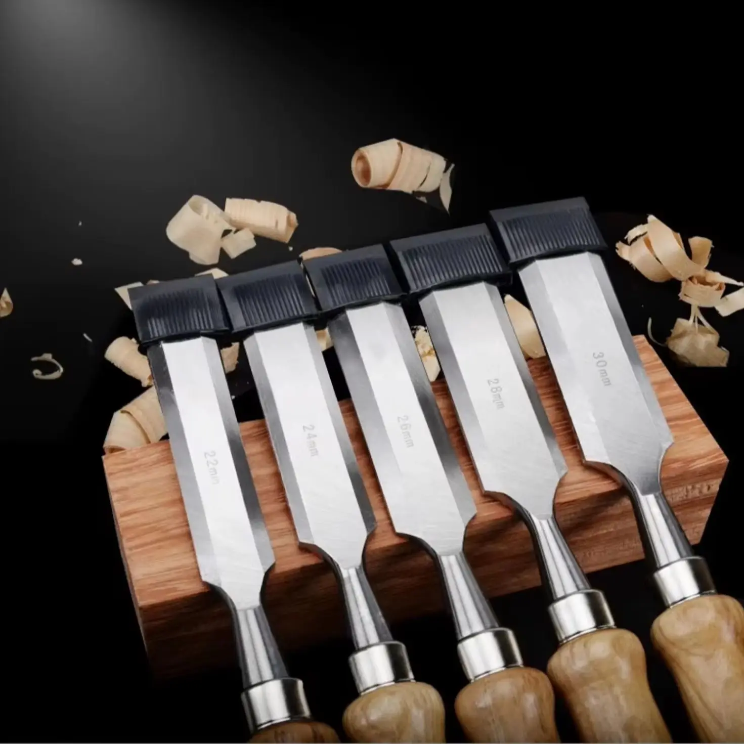 Woodworking Chisel Flat Shovel Chiseling Carpenter's Set of Tools 6Pcs Wood Chisel Tool Sets