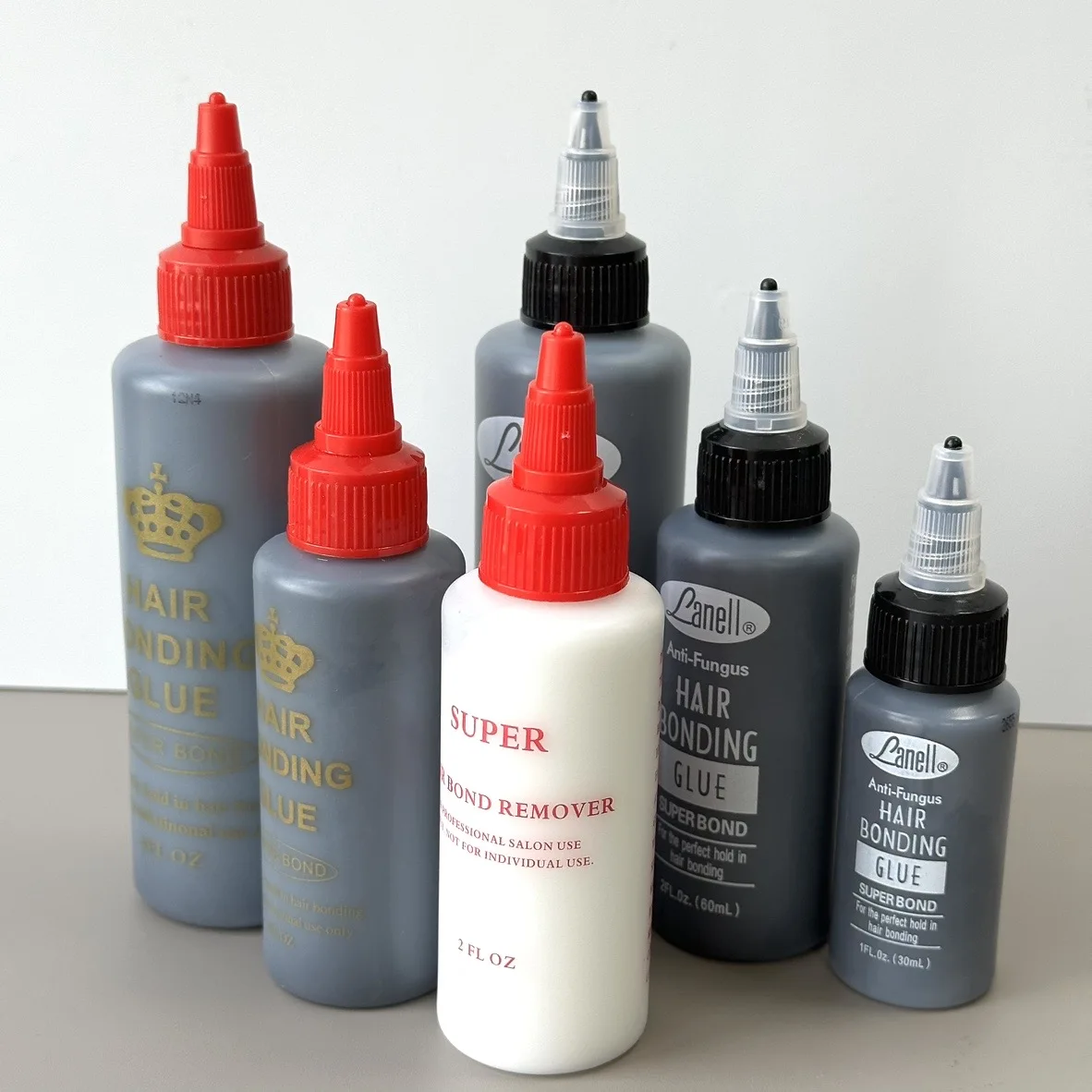 1/2/4oz super cola à prova dwaterproof água cola de ligação de cabelo para peruca de renda lanell preto tecelagem bond insivível anti fungo peruca cola para peruca