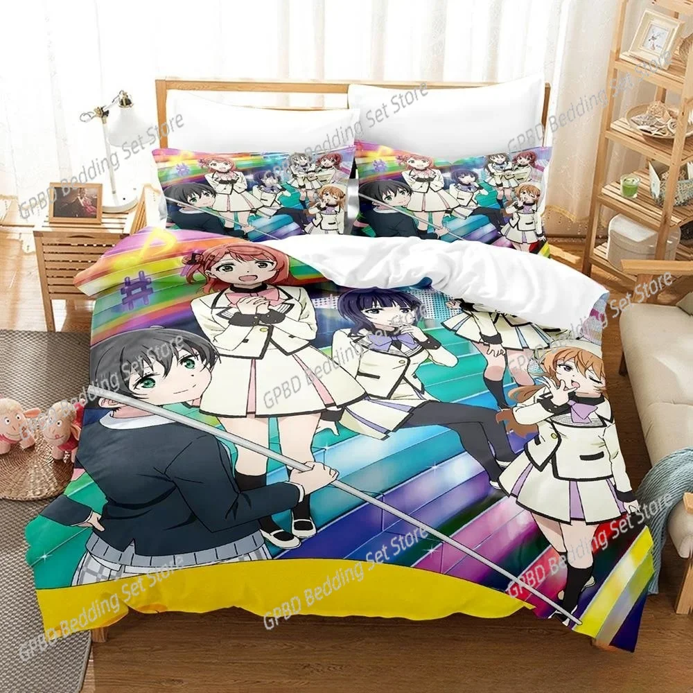 

Fashion 2025 New Kawaii Love Live! Bedding Set Single Twin Double Queen King Cal King Size Bed Linen Set