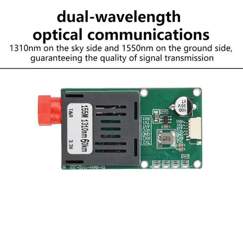 Fiber Converter 1 Channel Video+ UART TTL SBUS To Optic Controller Singlemode Single Fiber FC/UPC 0-60Km TX