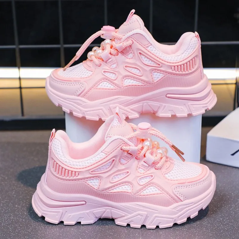 Hot Sell Children Shoes Size 26-37 Boys Fashion Sneakers Girls Sport Running Shoes Kids Breathable Casual Trainers Outdoor Shoes