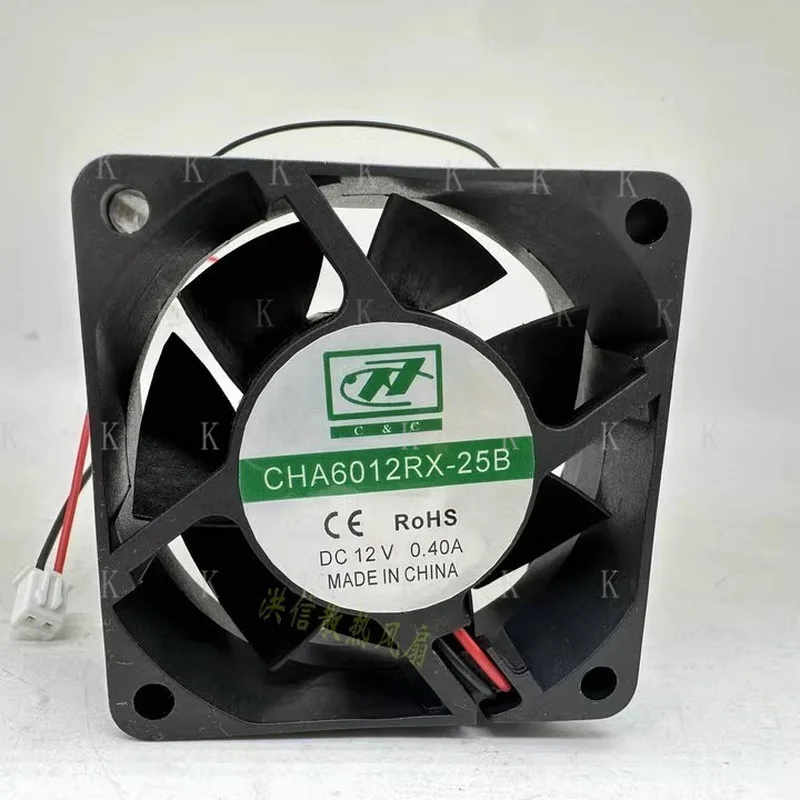 C  FOR 1PCS CHA6012RX-25B 12V 0.40A 60*60*25MM 2-Pin Cooling Fan