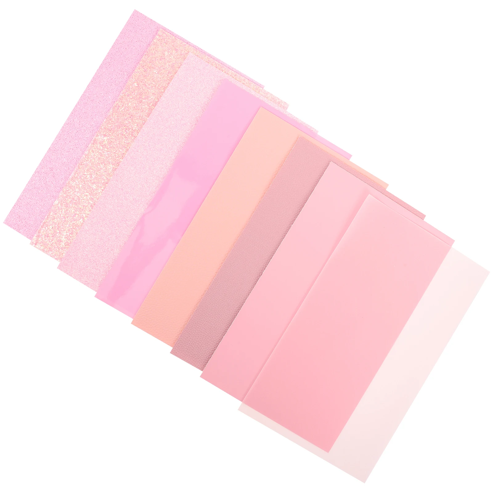 

8pcs Sheets Diy Crafts Making Pink Sewing Material Great For Earrings Phone Cases Holiday Decorations Cuttable Craft Fabrics