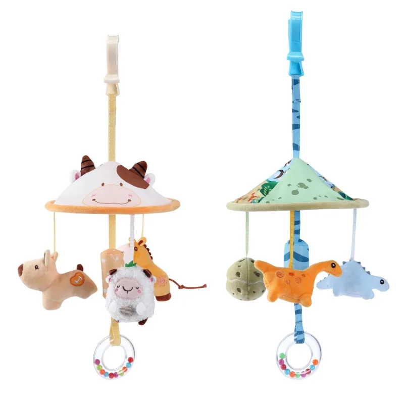 Rabbit/Ocean European Version Umbrella Hanging Baby Toy Animal Cart Hanging Parts Umbrella Hanging Bed  Baby Rattle Newborn Toys