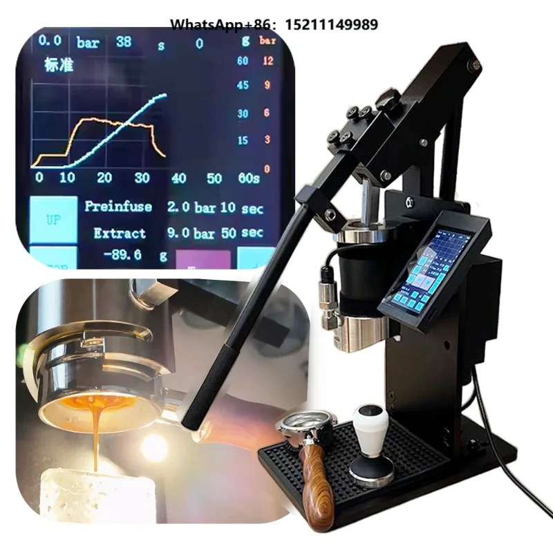 Automatic Espresso Machine Lever Professional 58mm Home Smart Coffee Espresso Maker Hand Press