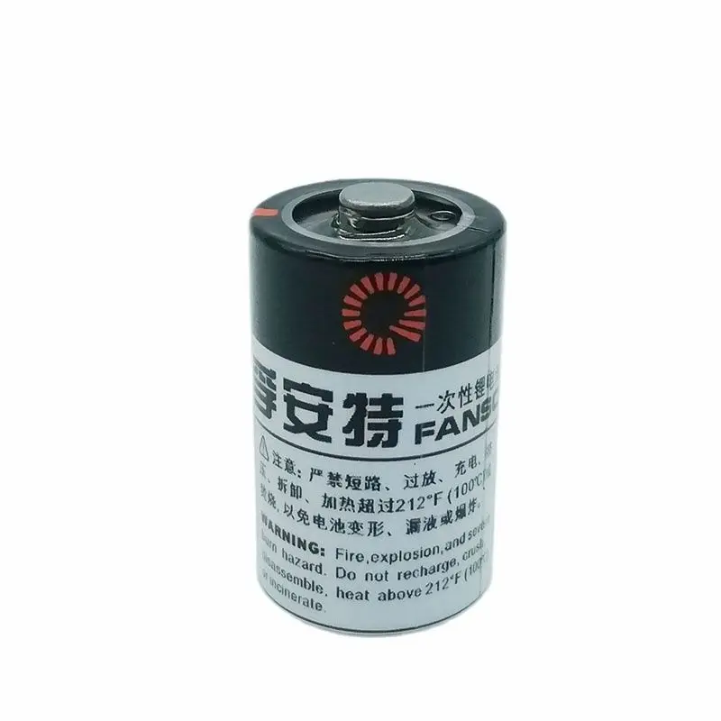2 pçs/lote ER14250H 3.6V Bateria de Lítio Não Recarregável Com Plugue Preto