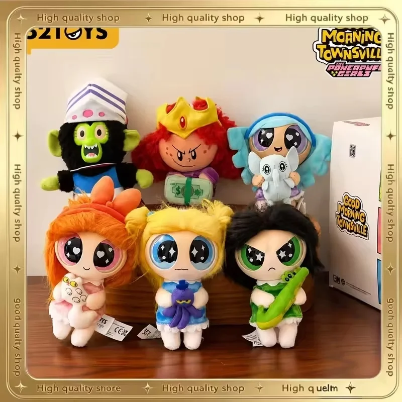 52toys Powerpuff Girls Good Morning Townsville Serie Blindbox Anhänger-Puppe Mystery Box Sammlerstück Geburtstagsgeschenke Trendiges Spielzeug