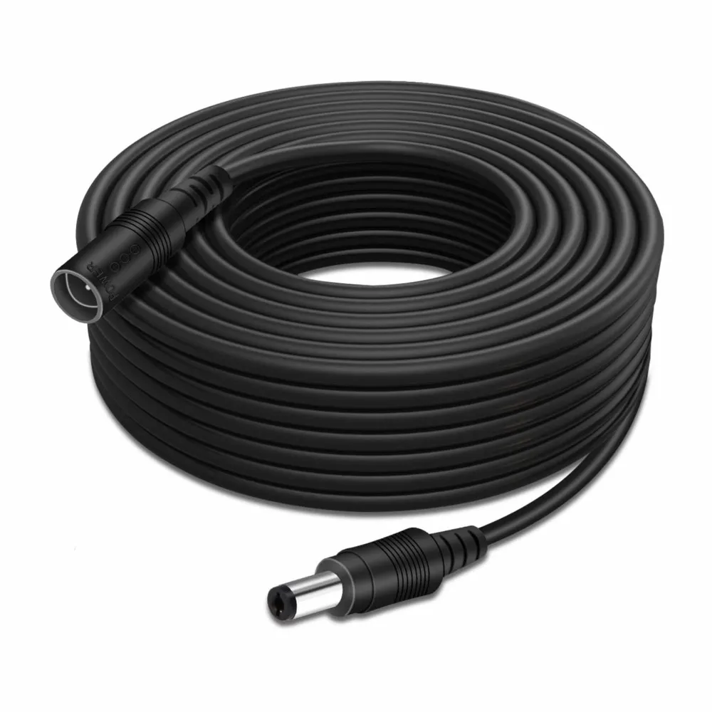 DC Power Adapter Extension Cable 12V Power Adapter Extension Cable 2.1mm x 5.5mm Compatible with DC Adapter Cord Fit for Cameras