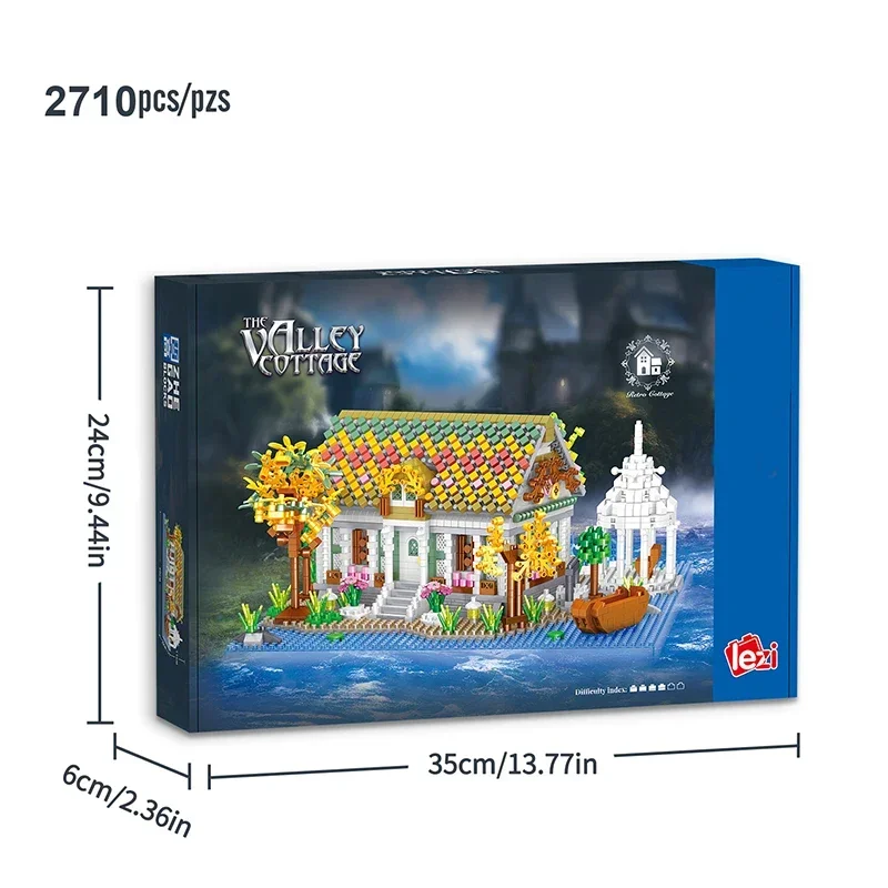 2710PCS The Valley Case Modello Building Blocks Mare Retro Houseboat Mattoni Decorazione del Desktop Giocattoli Fai Da Te Per I Bambini Regali di Festa