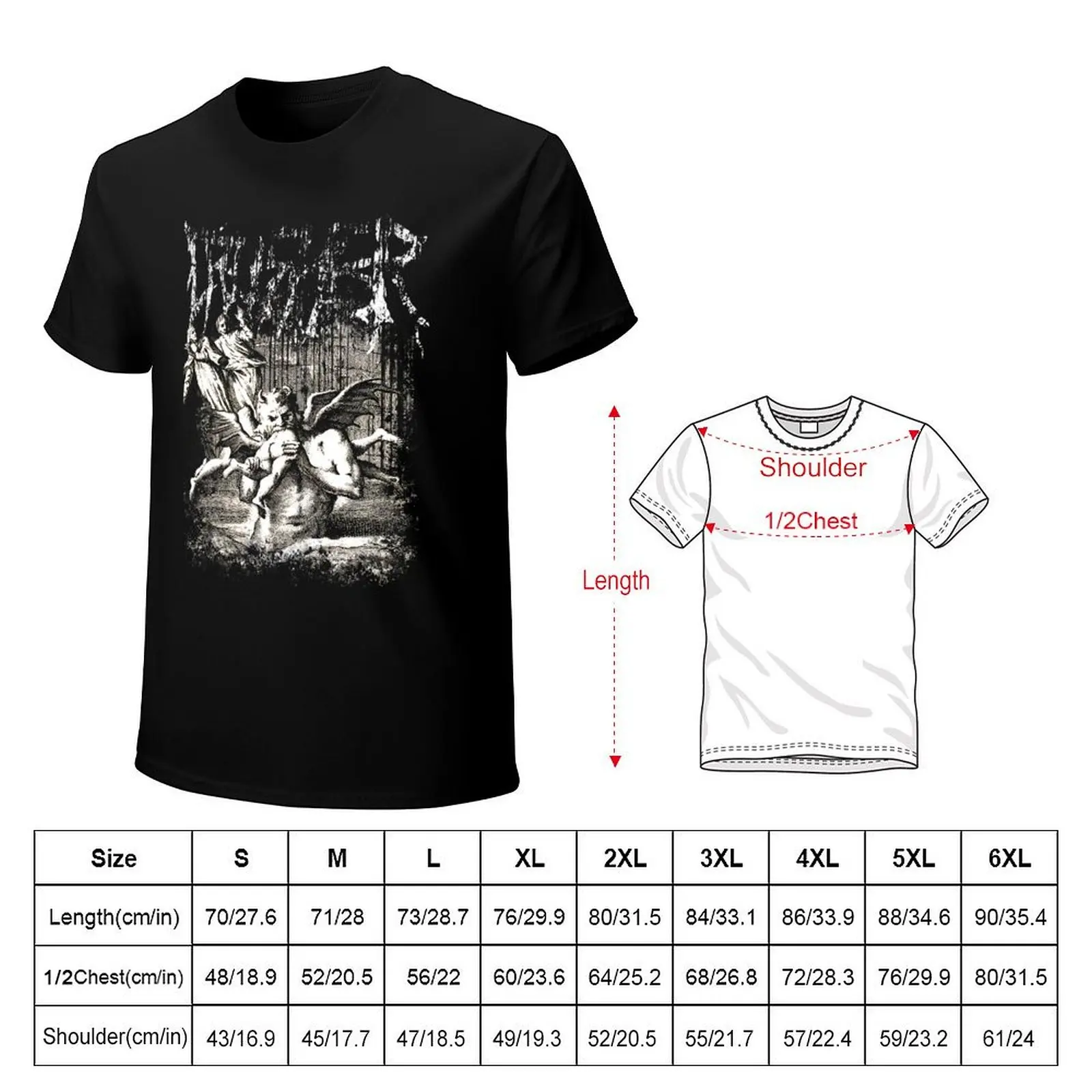 Dante's Inferno T-Shirt Basic All Season Solid T-Shirt