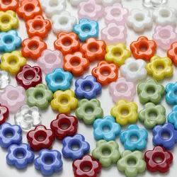 2PCS Cute Glaze Glass Small Flower Beads For Necklace Earrings Jewelry Making Supplies DIY Material Accessories