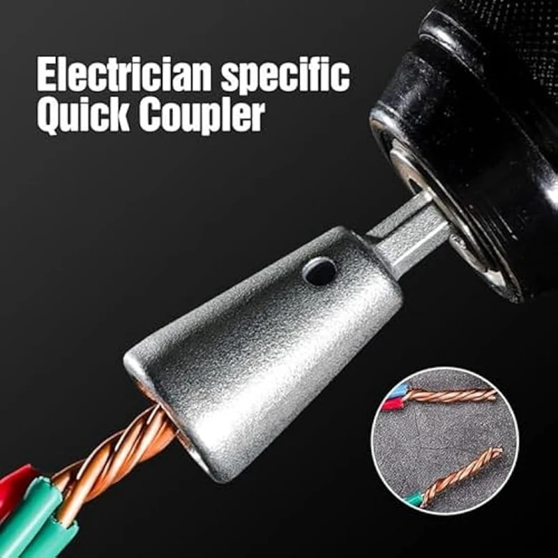 ABRW Wire Twisting Tool Wire Stripper Wire Connector for Drill, 5pcs Aluminum Alloy Twister for Electrician, Quick Cable