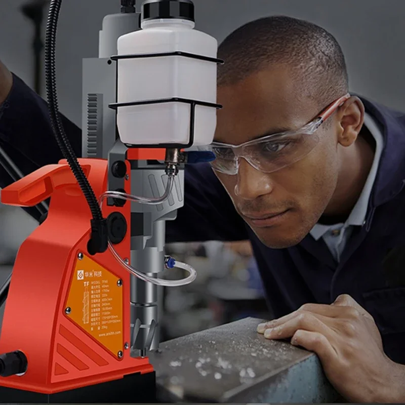 Electric Bench Drilling Machine Magnetic Twist Bench Rig Drill Press for Engineering Steel Structure 16 18 25 35 Annular Cutter