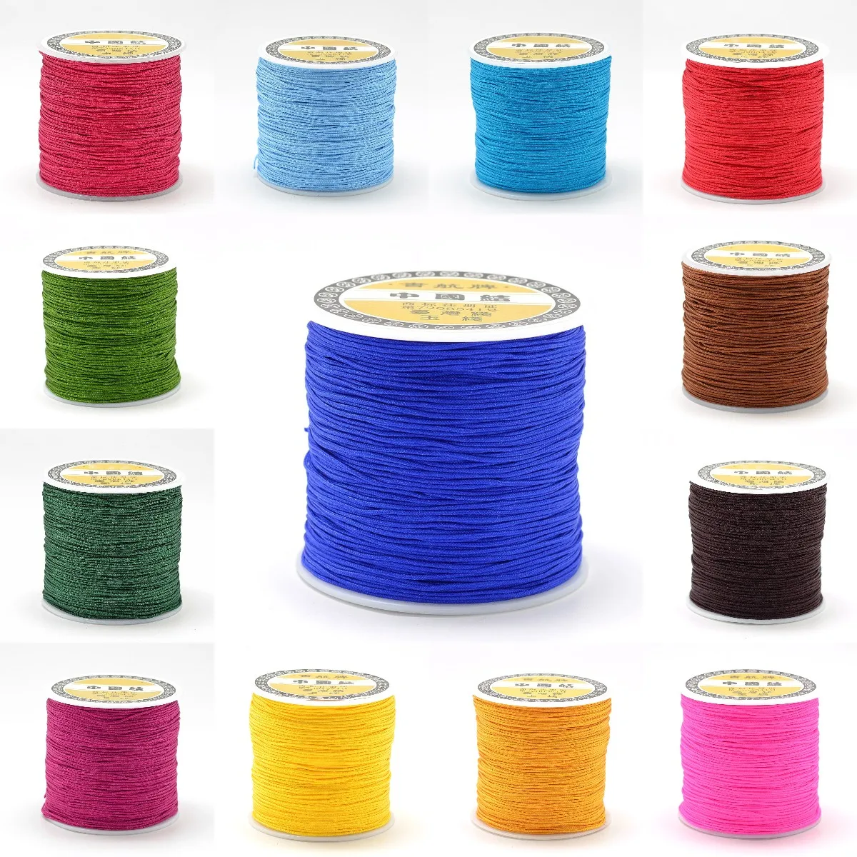 

260m/roll 1mm Nylon Thread Chinese Knotting Cord Nylon Beading String Bracelet String DIY Braided Handmade Craft Jewelry Make