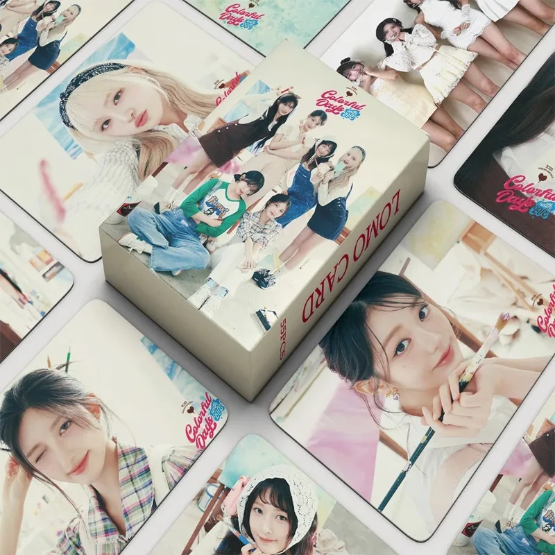 54pcs/set Kpop IVE Lomo Cards High quality Print Photocard Postcard Fashion Fans Gift