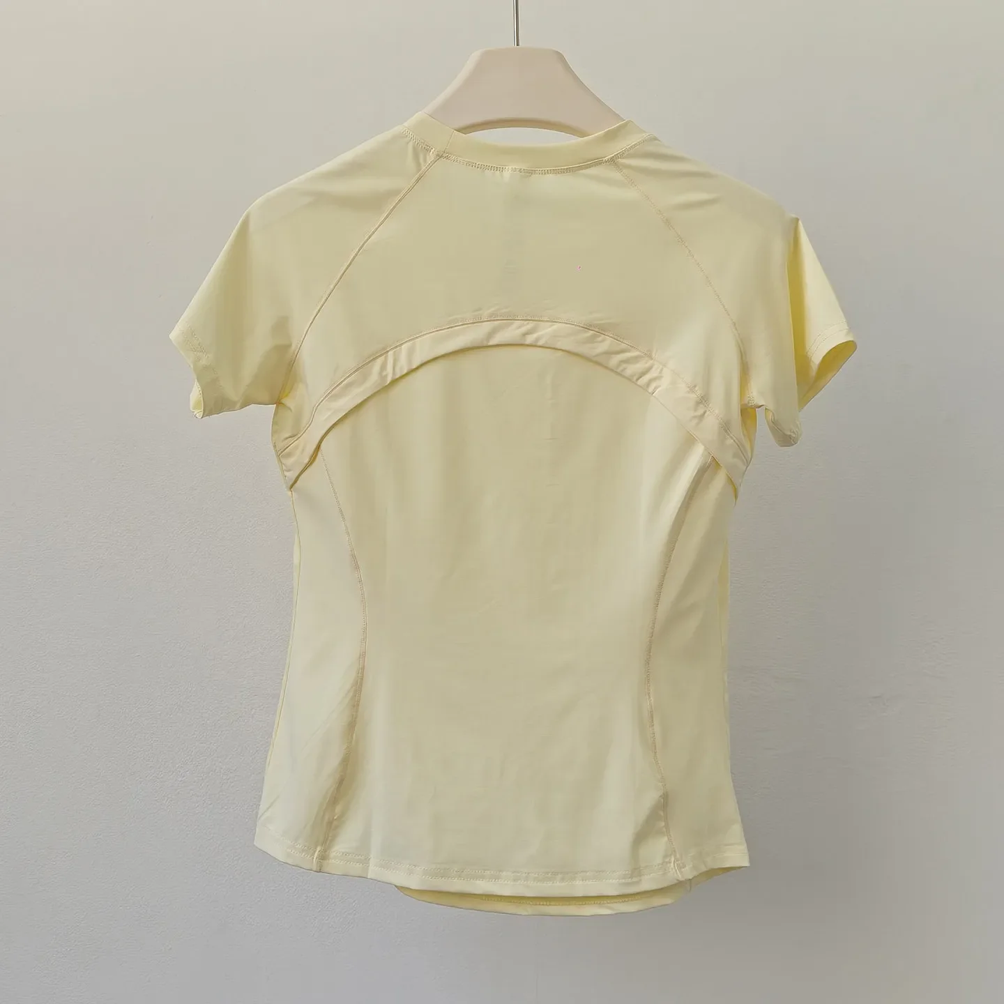 Women's Sun Protection Ice Silk Yoga Top Short-Sleeved Breathable Quick-Drying Slim Fit Running Training Sports Fitness Wear