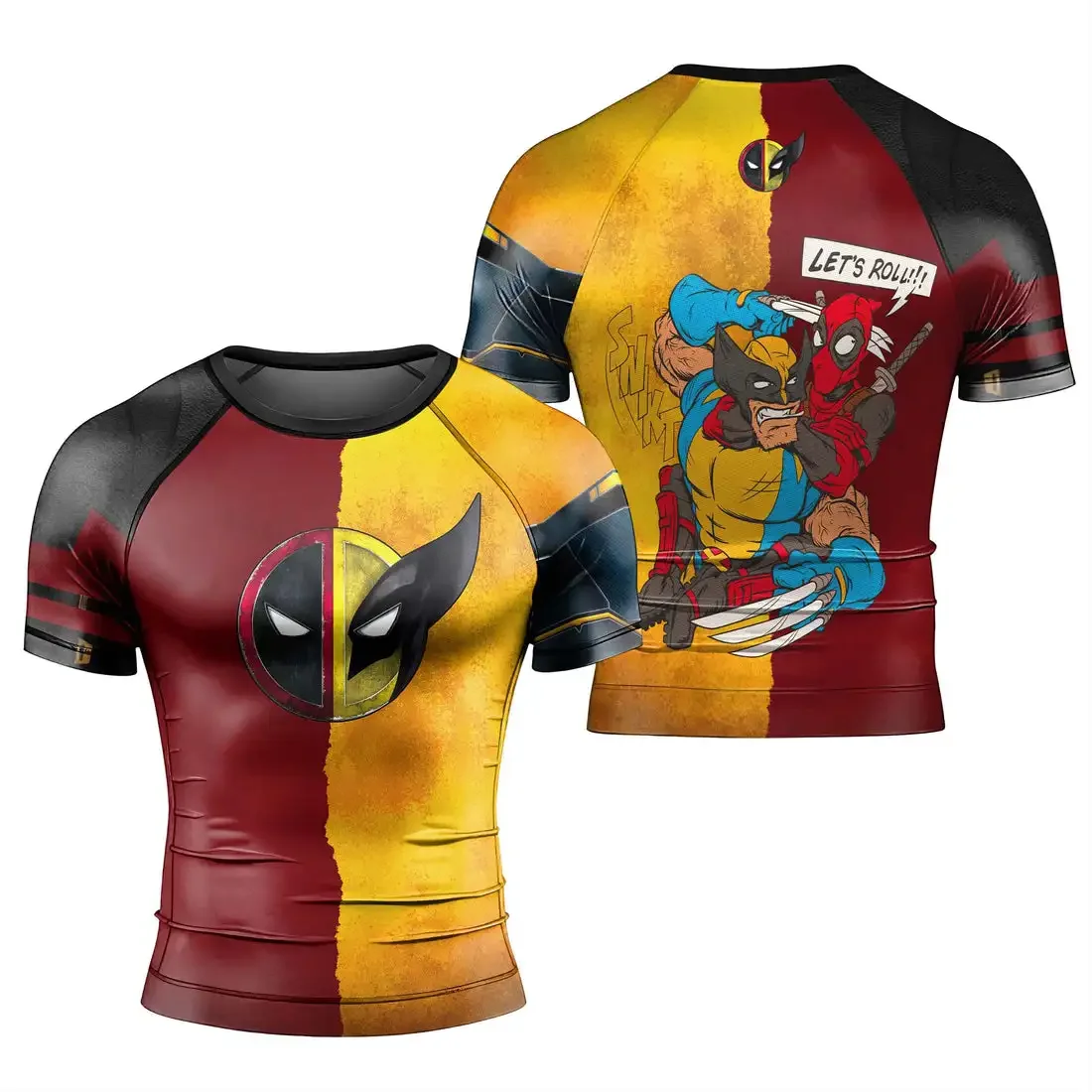 Moda Popular Fitness deportes ocio verano nuevas camisetas para hombres camiseta ajustada de dibujos animados