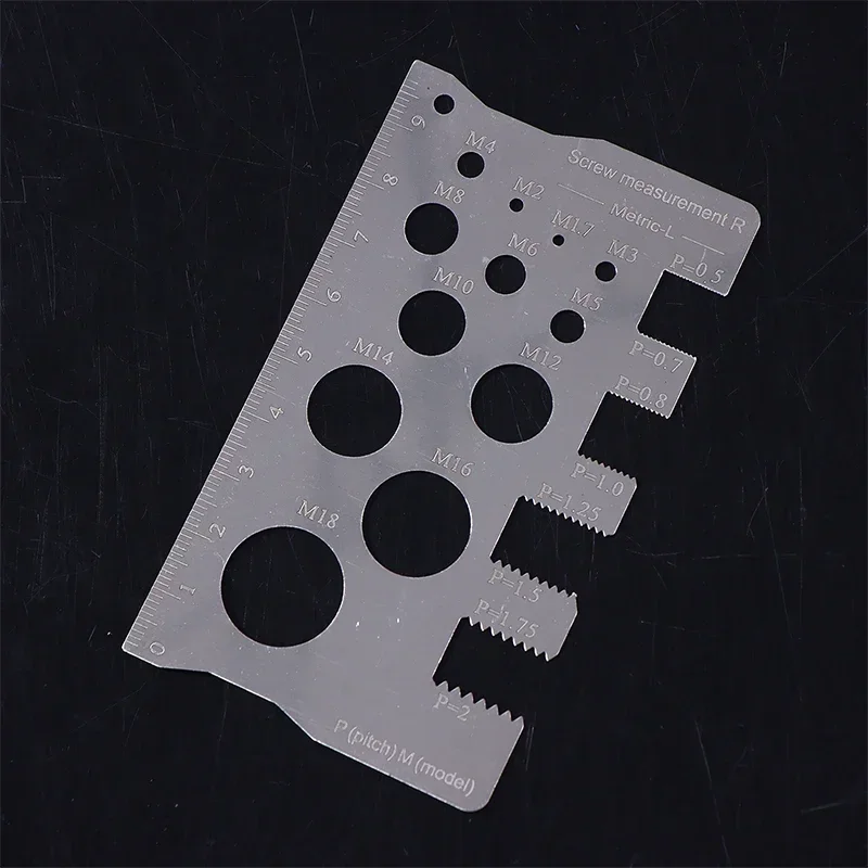 Durabler مسطرة فولاذية مقاومة للصدأ المسمار مسطرة قياس دقيقة الملعب قياس الموضوع قياس المسمار قياس حاكم قياس