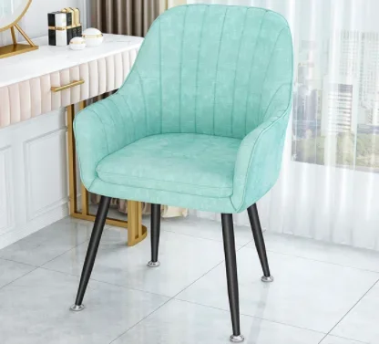 Dining Chairs Armchair Relaxing Soft Velvet Backrest Dinning Chairs Lounge Chaises Salle Manger Home Furniture