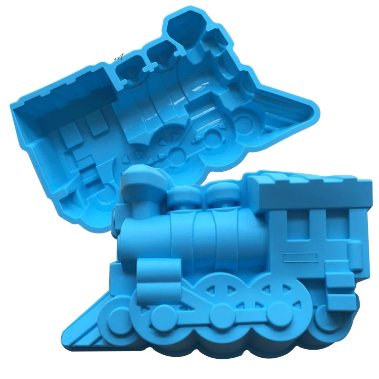 Train Railway Engine Mold Silicone Mold Cake Mold Cake Tools Baking Tools  E166