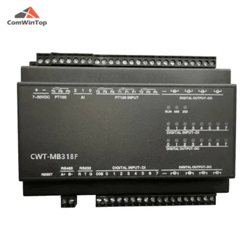 CWT-MB318F 이더넷 Modbus RTu Tcp Io 획득 모듈, 4PT + 4AI + 4AO + 8DI + 6DO RS485 RS232