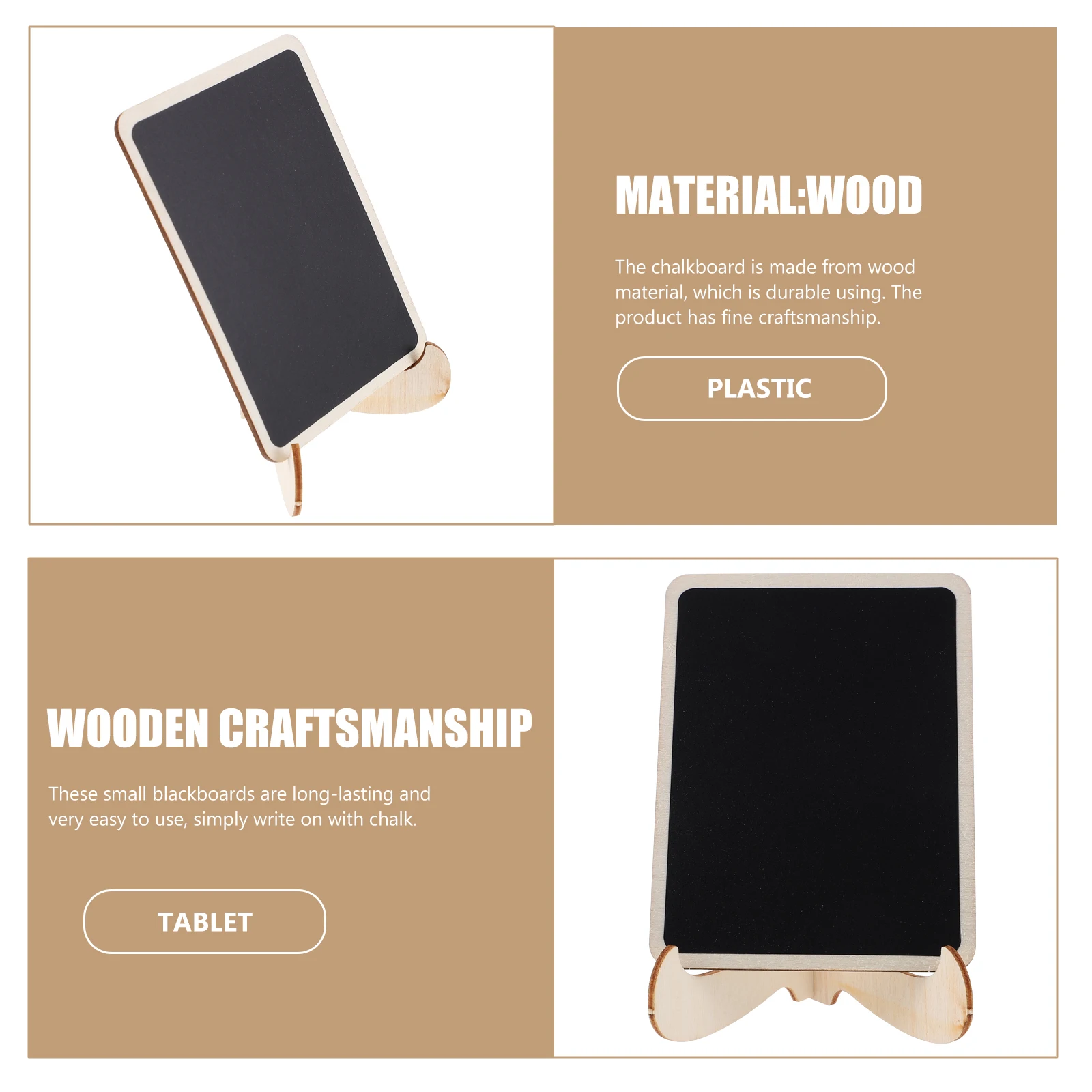 20 шт. мини-деревянные доски, маленькие таблички для классной доски для домашней вечеринки, этикетки для еды, доски для сообщений, знак для доски для сообщений