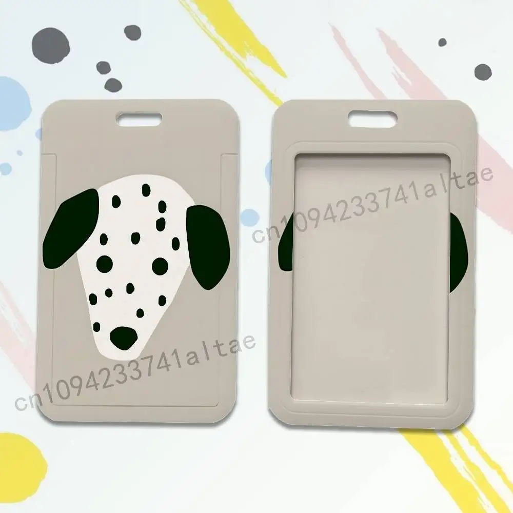 Cute Dalmatian Dog Card Holder Lanyard Camera Neck Strap Credit Card Case ID Badge Credentials Protection
