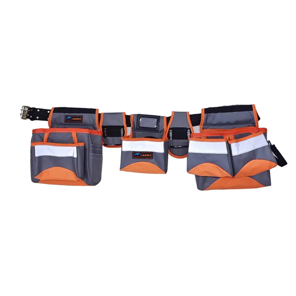 Multifunctional Tool Bag Belt Suspenders Bag Set Adjustable Lumbar Support Tool Belt Suspenders for Carpenter Electrician