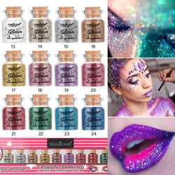 Multifunctional Eye Glitter Nail Hair Body Face Glitter Gel Art Flash Loose Sequins Cream Festival Glitter Decoration Festival