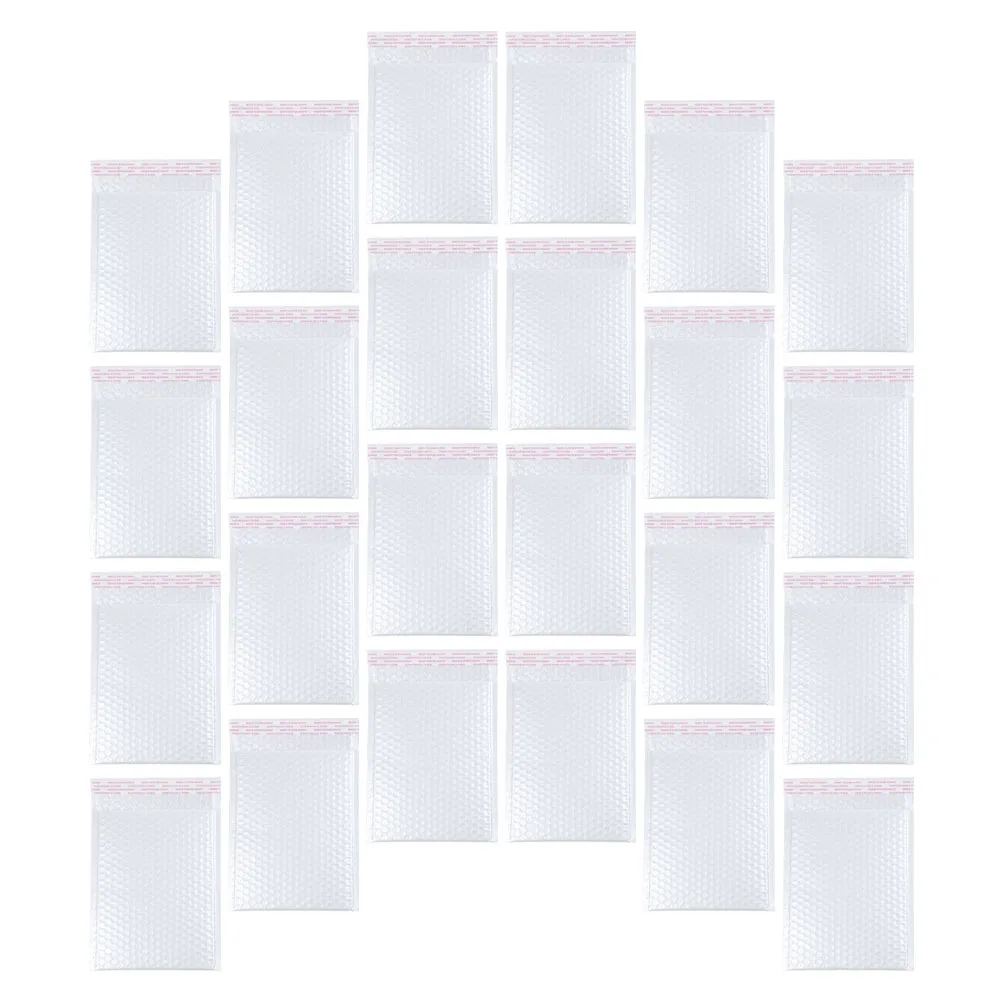 

50 Pcs Bubble Packing Bag Envelopes Mailers Small Shipping Bags White Self Seal