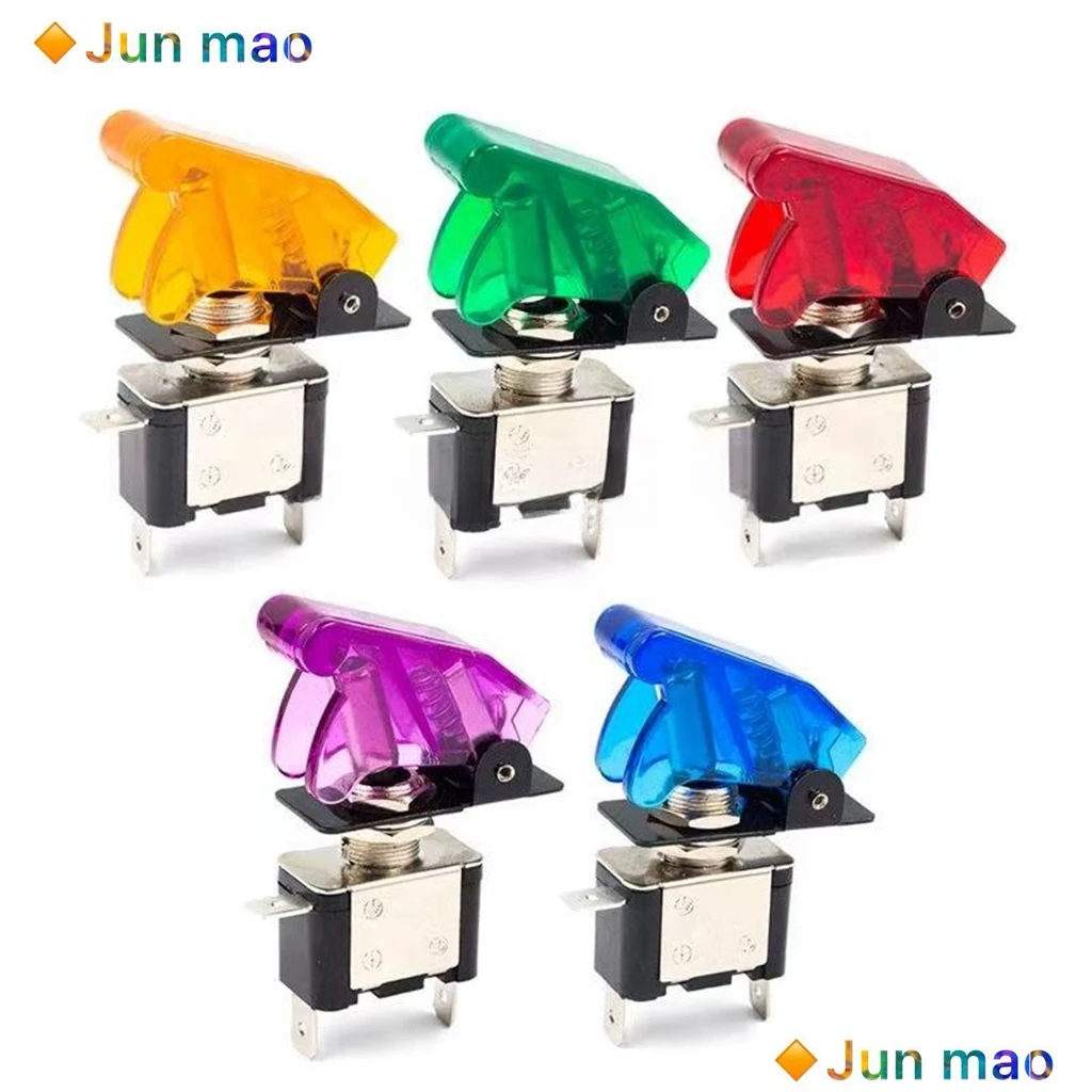 

1 шт. ASW07 переключатель модификации автомобиля DC12V 20A со светодиодной подсветкой, выключатель для самолета с тумблером освещения