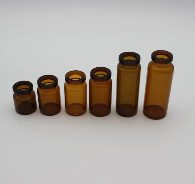 50pcs Amber penicillin bottle glass Vials 3ml, 5ml, 7ml,10ml, 15ml, 20ml,25ml,30ml,50ml,100ml  jars,Amber penicillin vials