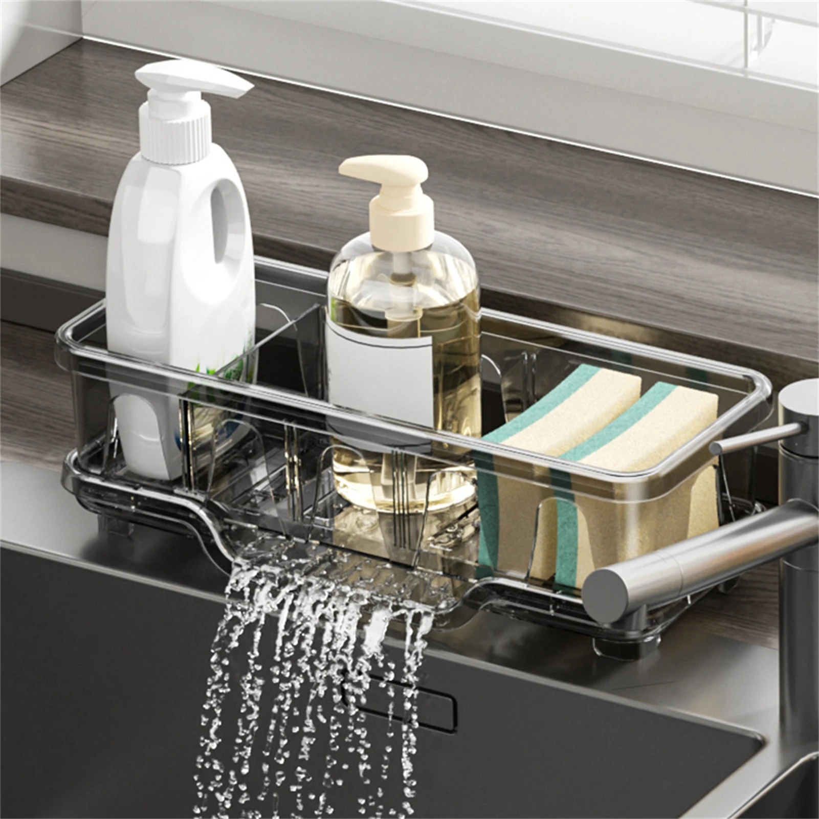 

Kitchen Organizer Rack Desktop Sink Strong Load Bearing Storage Holder For Cleaning Accessory Kitchenwares Home Storages