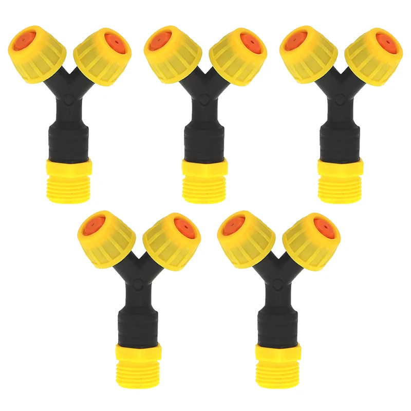 

5Pcs Plastic Atomizing Y-Nozzle Mist Spray Head Suitable Micro Spray Atomization Humidification Dust Removal And Cooling