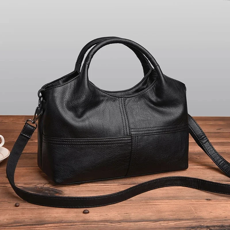 High Quality Women Bag Soft PU Leather Handbag Casual Female Messenger Bag Solid Shoulder Bag Ladies Crossbody Bag