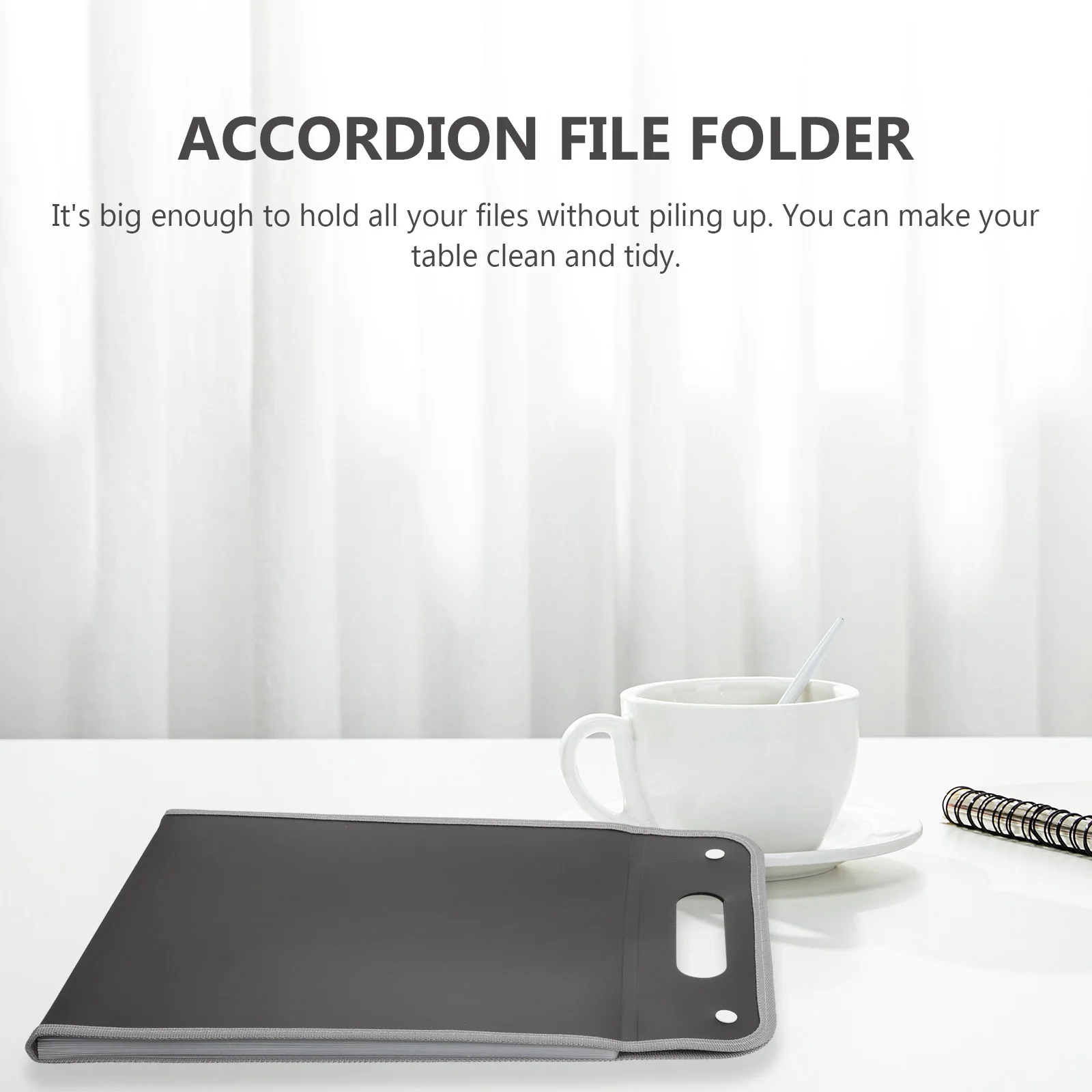

Large Capacity Accordion File Folder Multi-Layer Storage Pouch Waterproof Document Organizer Portable Paper Holder Desktop File