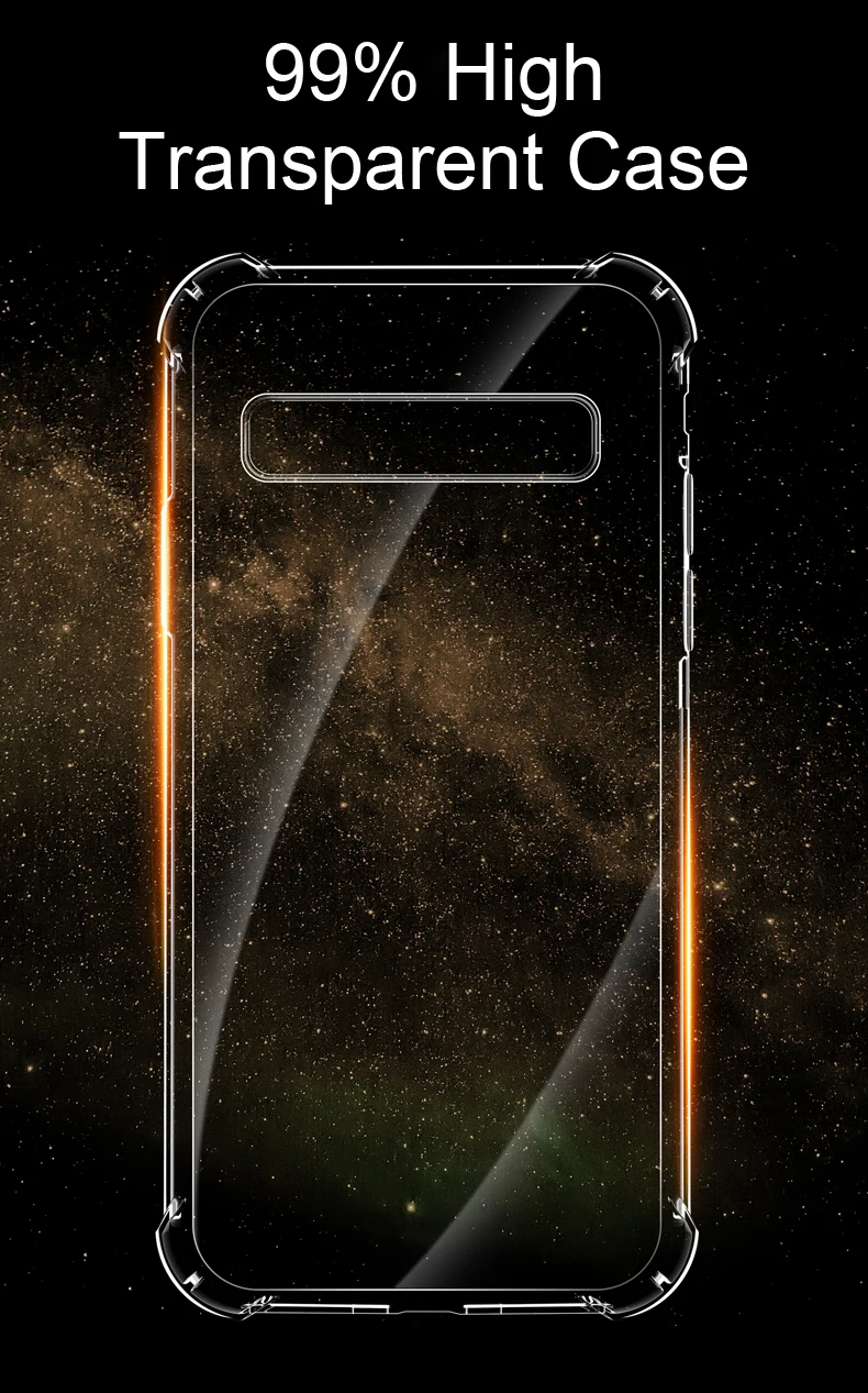 Luxury Silicone Case For Samsung Galaxy S20 FE S10 S9 S8 Plus S10E Transparent Soft Case For Samsung Note 8 9 10 20 Shockproof