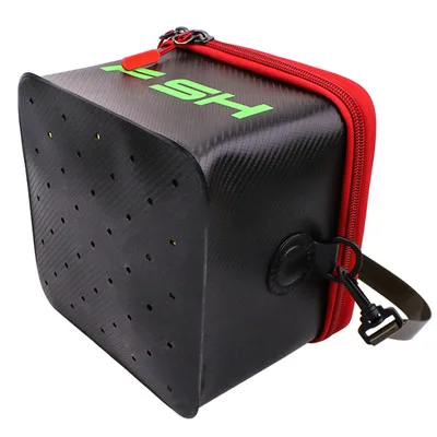 Portable 23*23*17 CM Waterproof Fishing Lure Box With 6 Plug-in Components