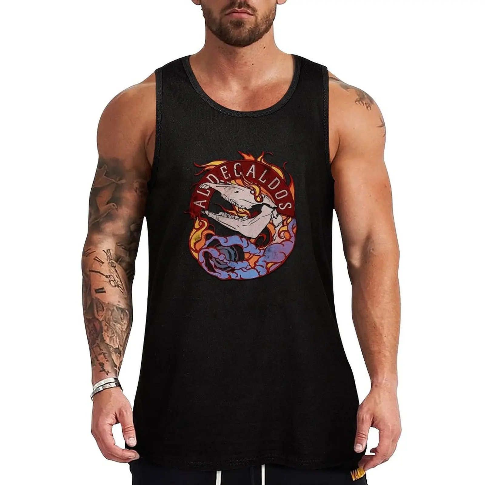 Aldecaldos Nomad Logo Tank Top Pattern Graphic Tank Top Geometric Print Sleeveless