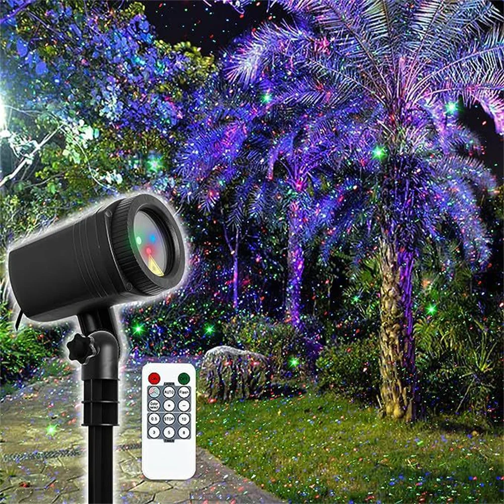 IP65 Waterproof Garden Laser Projector Light Starry Night Lamp AC100-240V Outdoor Lawn Decoration for Party,Christmas EU/US/UK